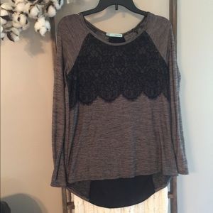 Long Sleeve Lace Shirt